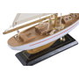 DKD Home Decor Barco de Madera Blanco y Marrón 25x7x36 cm