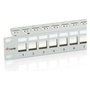 EQUIP Patchpanel Cat6 24 Puertos 1U Montaje en Rack 19" FTP Keystone Gris, Equip 767124