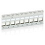 EQUIP Patchpanel Cat6 24 Puertos 1U Montaje en Rack 19" FTP Keystone Gris, Equip 767124