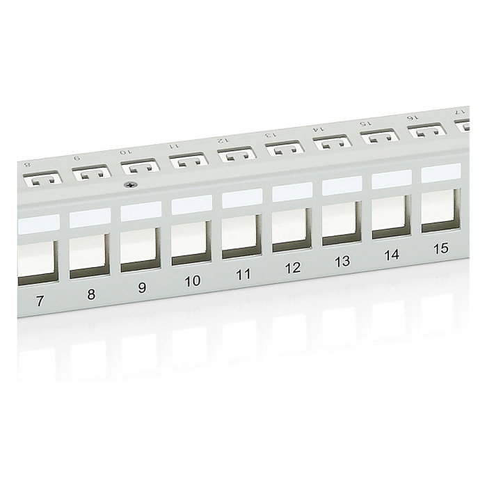 EQUIP Patchpanel 24x Cat6 19 Pulgadas FTP 1HE Keystone Gris