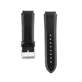 Tommy Hilfiger Correa de Piel Negra 20mm
