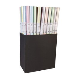 Papel De Regalo Rollo Clairefontaine 0,7X3 M (Caja De 50) Kraft Todo Año Colores Lisos Pastel