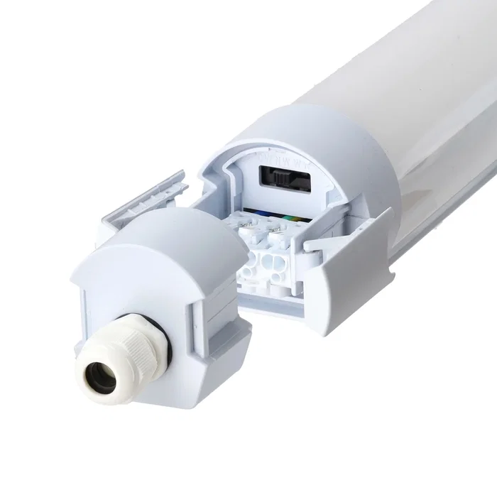 Luminaria LED Enlazable 50W 6000Lm 150Cm IP65 CCT 3000-6500K Temperatura Color Regulable para Taller, Garaje, Almacén Industrial