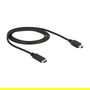 DeLOCK Cable Adaptador USB 2.0 Tipo C a Mini-B, 1 m, Negro, Ref. USB2.0 USB Type-C 2.0 Stecker > USB 2.0 Typ Mini-B Stecker