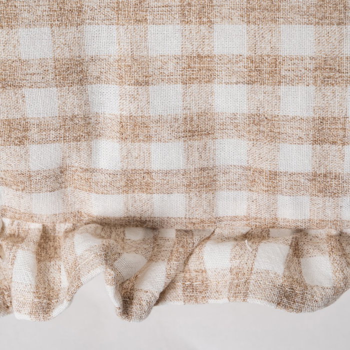 Cojín Cuadros Beige Algodón 50 X 30 cm (Set de 2) Cojín Cuadros Beige Algodón 50 X 30 cm (Set de 2)