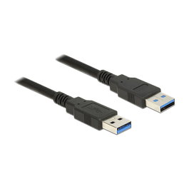 DeLOCK Cable USB 3.2 Gen 1 Tipo-A a Tipo-A 3 m Negro