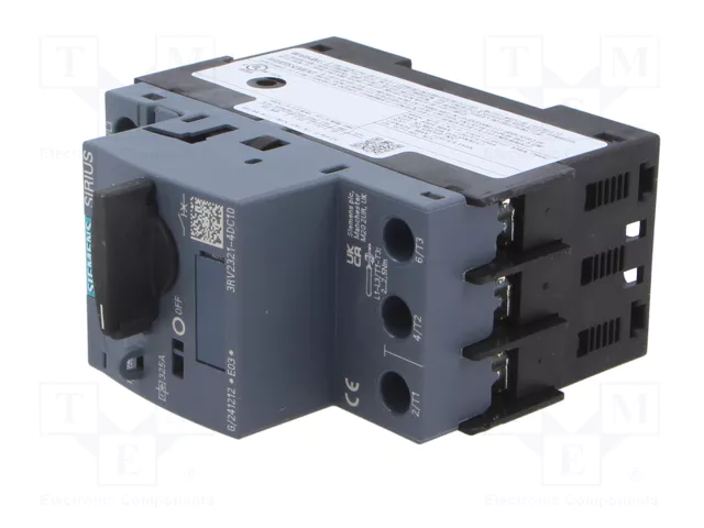 SIEMENS 3RV2321-4DC10 Interruptor motorizado 11kW 325A