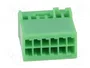 4CARMEDIA Contenedor de conector Quadlock 12 pines para VW 2011-> verde