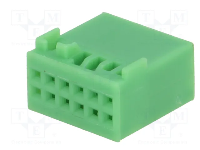 4CARMEDIA Contenedor de conector Quadlock 12 pines para VW 2011-> verde 4CARMEDIA Contenedor de conector Quadlock 12 pines para VW 2011-> verde