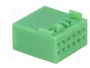 4CARMEDIA Contenedor de conector Quadlock 12 pines para VW 2011-> verde