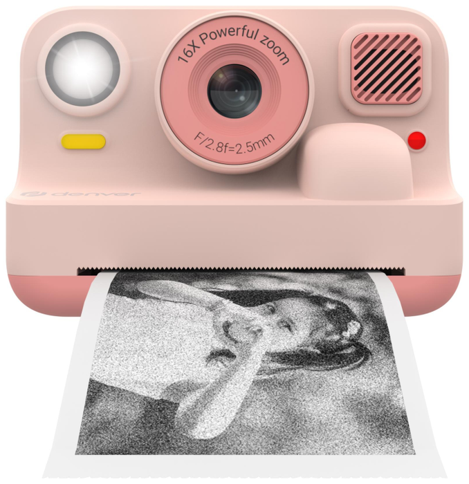 Denver KPC-1374BTRO Cámara digital con impresora para niños, Rosa Denver KPC-1374BTRO Cámara digital con impresora para niños, Rosa