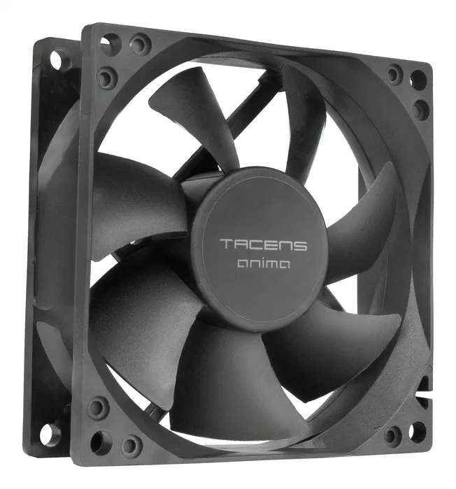 Ventilador pc interno tacens anima af8x2 8x8 bajo ruido 12db, fluxus bearing pack 2