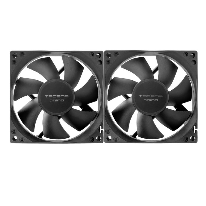 Tacens Anima AF8X2 Pack de 2 Ventiladores de 80 mm Negro