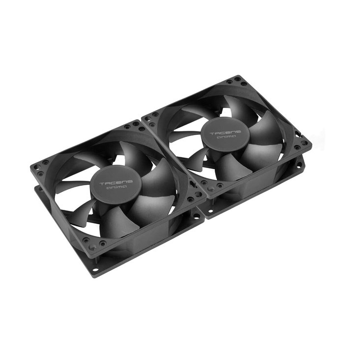 Tacens Anima AF8X2 Pack de 2 Ventiladores de 80 mm Negro
