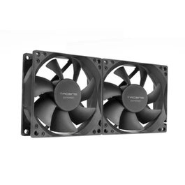 Tacens Anima AF8X2 Pack de 2 Ventiladores de PC 80mm Negro, Rodamiento Hidráulico, Bajo Ruido 12dB, 1800 RPM