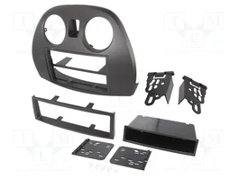 ACV Bastidor de montaje de radio 2 DIN para Mitsubishi Eclipse (4G) 2005-2012, Negro