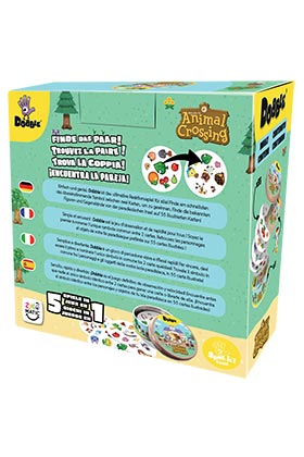 Asmodee Juego Dobble Animal Crossing DOBA07ML2 Juego de Observación y Velocidad Español +6 años