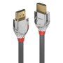 Lindy 37870 Cromo Line Cable HDMI 2.0 de 0,5 m Negro y Plata