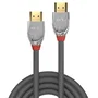 Lindy 37870 Cromo Line Cable HDMI 2.0 de 0,5 m Negro y Plata