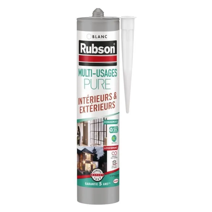 Rubson RUB3178041350174 Masilla Multiusos Blanca 280ml Rubson RUB3178041350174 Masilla Multiusos Blanca 280ml