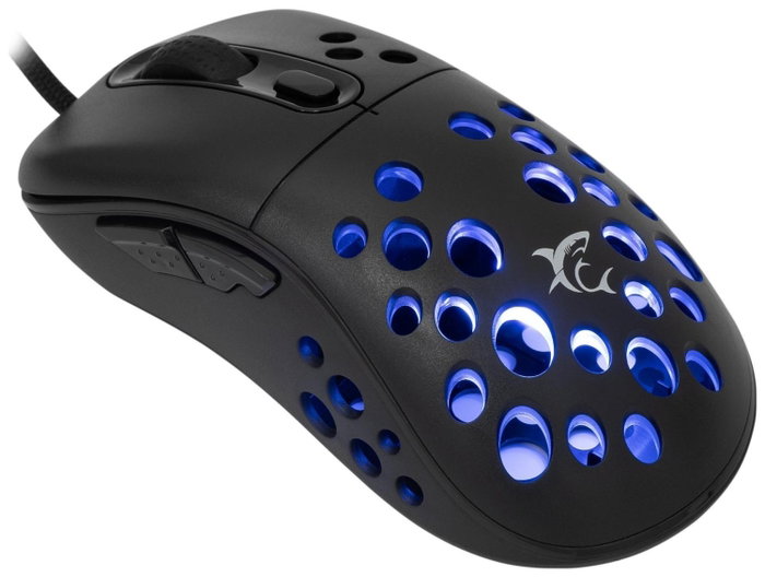 White Shark Azrael Ratón Gaming Negro RGB 12800 dpi