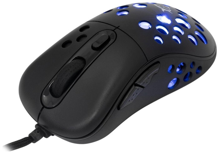 White Shark Azrael Ratón Gaming Negro RGB 12800 dpi