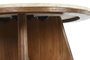 DKD Home Decor Mesa de Centro de Acacia y Mármol 70x70x43 Blanco y Marrón