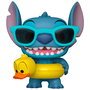 Funko Figura POP Disney Lilo & Stitch - Stitch with Tuber, Figura Vinilo 9cm