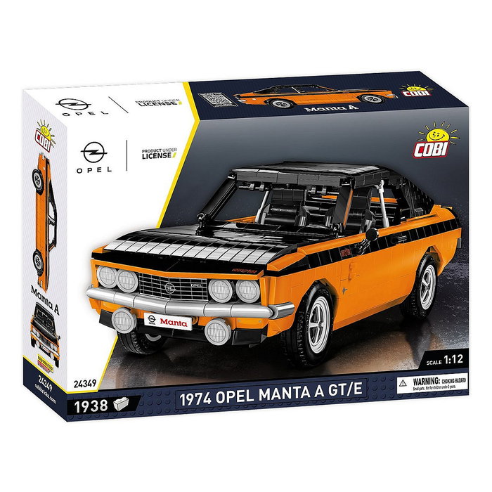 COBI Set de Construcción Opel Manta A GT/E 1974 de Bloques - 1938 Piezas - Escala 1:12 COBI Set de Construcción Opel Manta A GT/E 1974 de Bloques - 1938 Piezas - Escala 1:12
