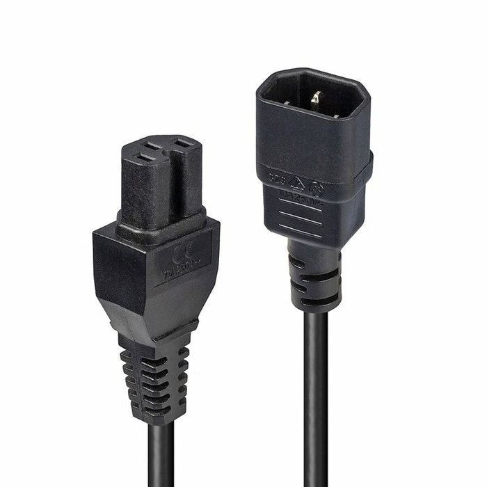 Lindy Cable de Alimentación IEC C14 a IEC C15 Negro 2m