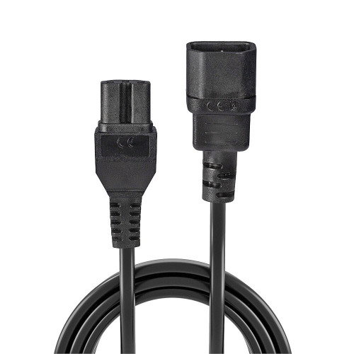 Lindy Cable de Alimentación IEC C14 a IEC C15 Negro 2m