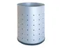 Sie Papelera metálica 101-r plateada pintada perforada 31.5x21.5 cm