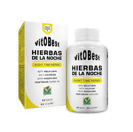 VIT.O.BEST Hierbas de la Noche con Melatonina 60 Cápsulas