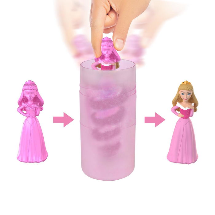 Mattel Muñecas Color Reveal Disney Princess Hxh16 Surtidas Bella Vaiana Rapunzel Tiana Ariel Blancanieves Fiesta en el Jardín