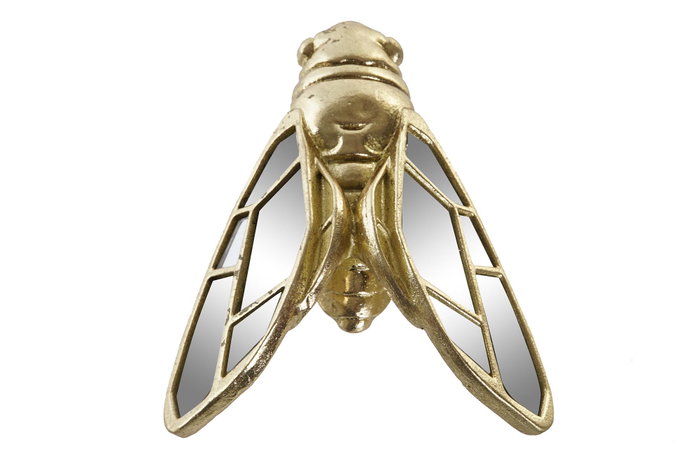 DKD Home Decor Figura de Mosca en Resina y Cristal Dorado DKD Home Decor Figura de Mosca en Resina y Cristal Dorado
