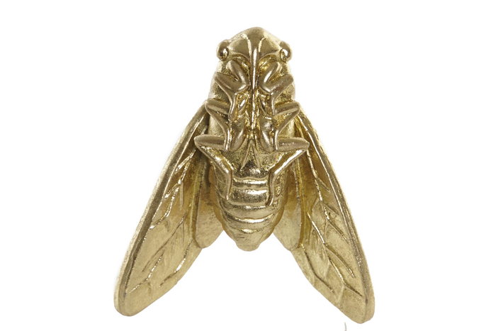 DKD Home Decor Figura de Mosca en Resina y Cristal Dorado DKD Home Decor Figura de Mosca en Resina y Cristal Dorado