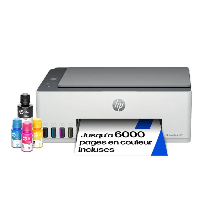 HP Smart Tank 5105 Multifunción Inyección de Tinta Color Gris/Basalto Claro
