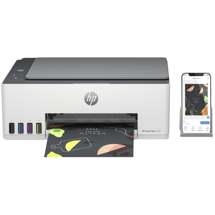 HP Smart Tank 5105 Multifunción Inyección de Tinta Color Basalto Claro