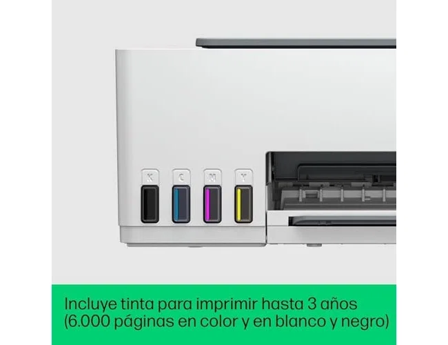 HP Smart Tank 5105 Multifunción Inyección de Tinta Color Basalto Claro