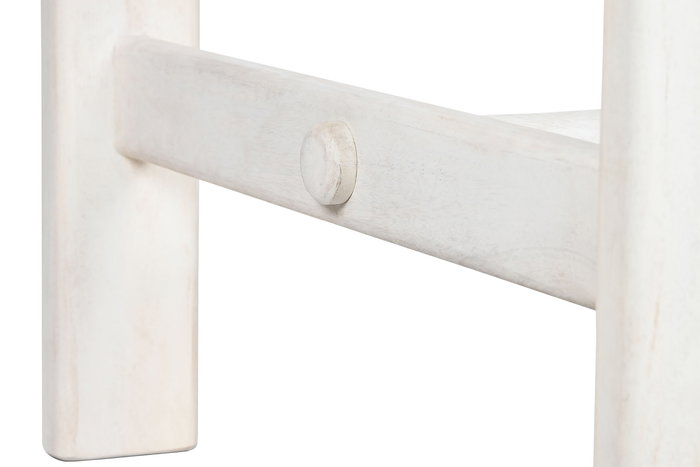 DKD Home Decor Mesa Comedor Moderno Blanco 213.4 x 96.5 x 76.2 cm Mango