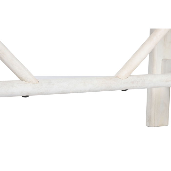 DKD Home Decor Mesa de Comedor Mango Blanco