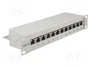 DeLOCK Patch panel Cat.6 12 puertos 10 pulgadas 1U