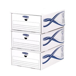 Fellowes Cajón Archivador Basic Blanco Pack 5