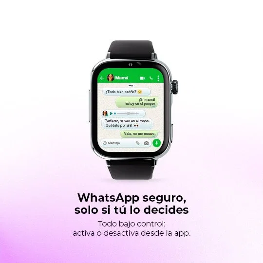 Savefamily SaveWatch Plus 2 con pantalla AMOLED y correa de tela negra Savefamily SaveWatch Plus 2 con pantalla AMOLED y correa de tela negra