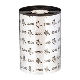 Zebra 3200 Wax/Resin - Cinta de impresión Térmica Farbband - 11 cm x 300 m - Negro - 2.5 cm - UL/cUL