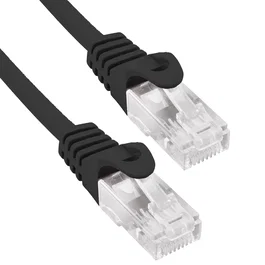 Phasak PHK 1752 Cable de Red RJ45 UTP Cat.6 0.25m (25cm) Negro - Latiguillo de Pares Trenzados sin Blindaje, CCA 26AWG