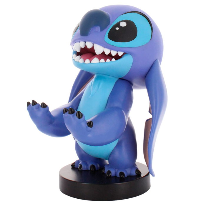 EXQUISITE GAMING Cable Guy Soporte Sujeción Smiley Stitch Disney 20cm para Mandos y Móviles