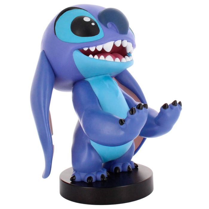 EXQUISITE GAMING Cable Guy Soporte Sujeción Smiley Stitch Disney 20cm para Mandos y Móviles