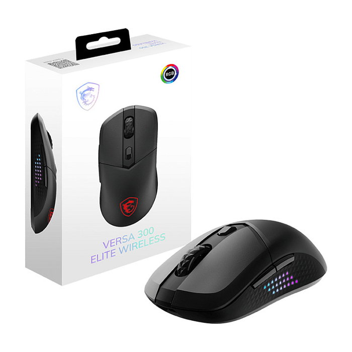 MSI Versa 300 Elite Wireless Ratón Gaming 26000 DPI Negro MSI Versa 300 Elite Wireless Ratón Gaming 26000 DPI Negro