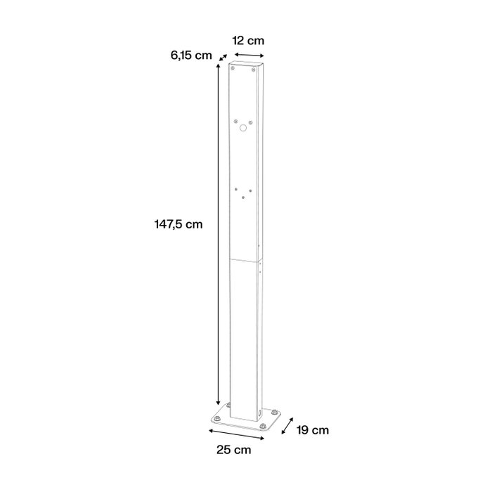 Green Cell HabuDen Post stand mounting post para estaciones de carga HabuDen Wallbox Green Cell HabuDen Post stand mounting post para estaciones de carga HabuDen Wallbox